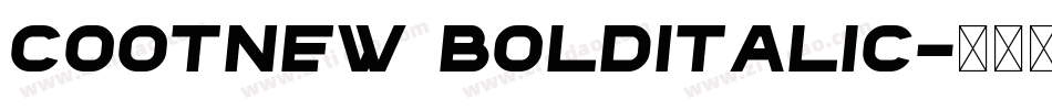 Cootnew BoldItalic字体转换
